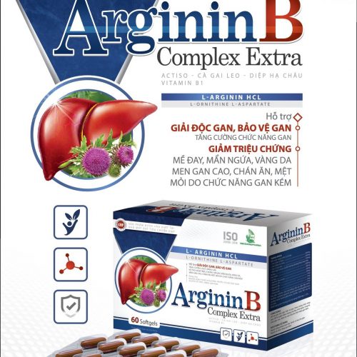 ARGININ B - Giải độc gan, bảo vệ gan, tăng cường chức năng gan (Hộp 60 viên)