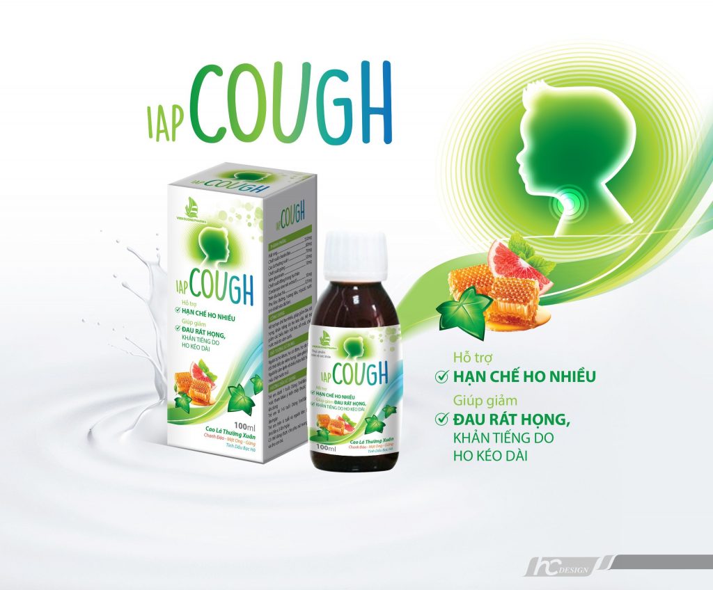 COUGH - Giảm ho, đau rát họng, cảm cúm, hắt hơi chảy nước mũi do cảm lạnh (Chai 100ml)