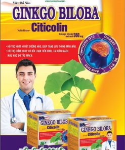 GINGKO Biloba - Hỗ trợ tăng tuần hoàn, tan cục máu đông, giảm đau đầu mất ngủ (Hộp 60 viên)