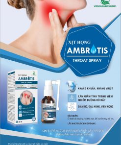 AMBROTIS xịt họng, kháng khuẩn họng, giảm ho, long đờm- (lọ 30ml)