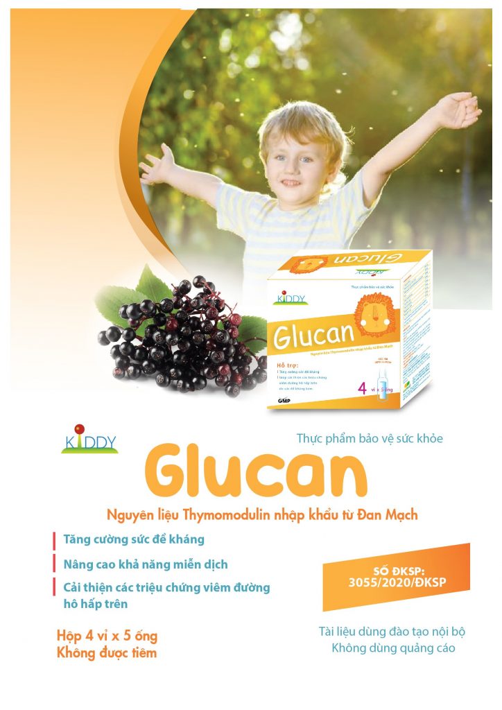 kiddy GLUCAN tăng cường sức đề kháng, tăng khả năng miễn dịch- hộp 20 ống x 10ml