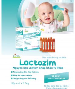LACTOZIM men tiêu hóa-kích thích ăn ngon cho trẻ- hộp 20 ống x 10ml