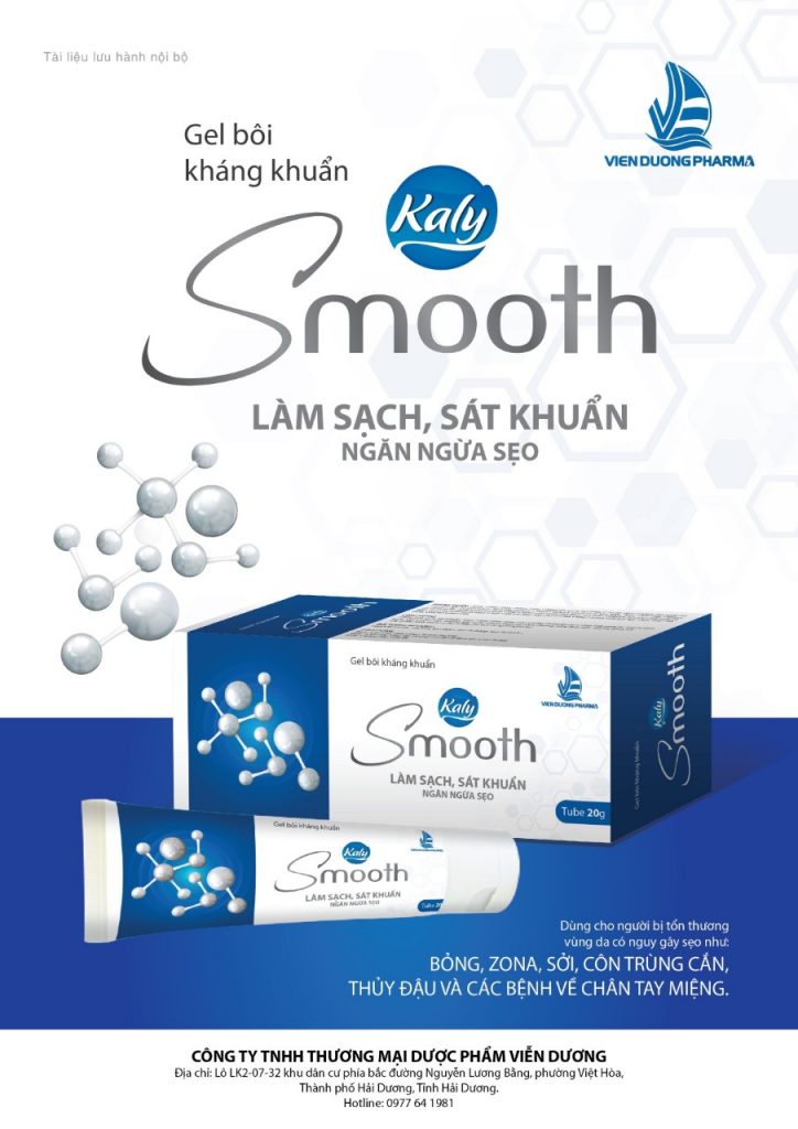 SMOOTH - Sát khuẩn da, thủy đậu, nhanh liền sẹo Tuýp 20g