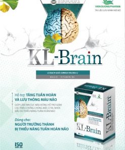 KL-BRAIN - Hỗ trợ tăng tuần hoàn, tan cục máu đông, giảm đau đầu mất ngủ (Hộp 60 viên)