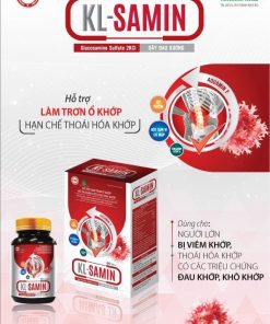 KL-SAMMIN - Làm trơn ổ khớp, giảm triệu chứng đau khớp, khô khớp do viêm khớp, thoái hóa khớp (Lọ 60 viên)