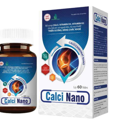 CALCI NANO – Bổ sung Canxi Nano, Vitamin D3 và Vitamin K2 cho xương chắc khỏe